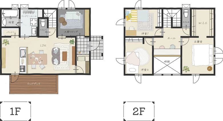 弘前モデルハウス FFEECO DOORS(フィーコドアーズ) 間取り