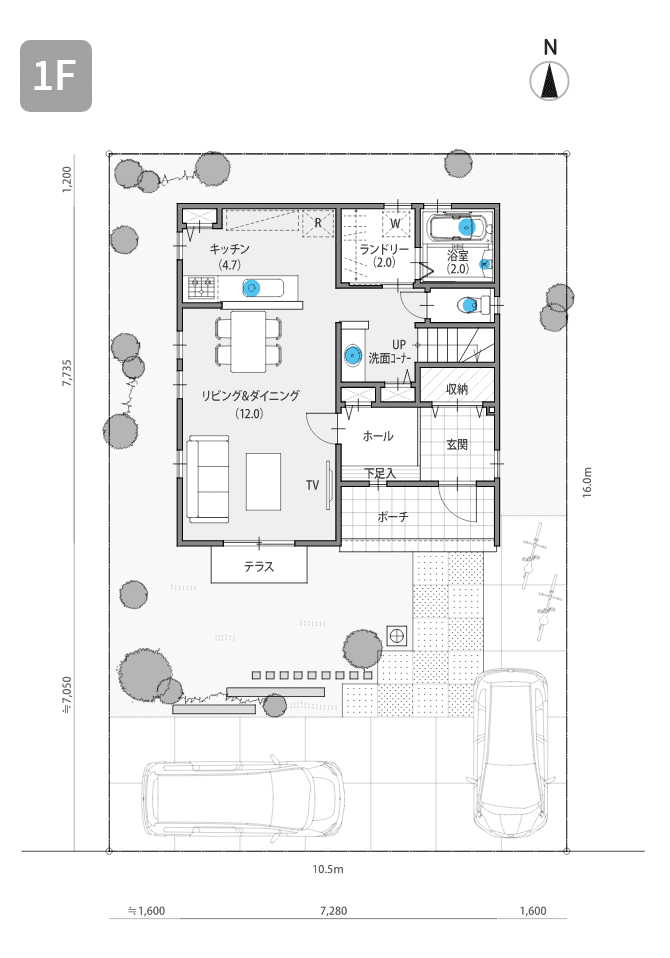 間取り図1F